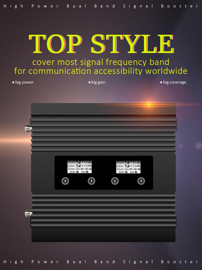 tri répétiteur de bande de 2G 3G 4G, répétiteur cellulaire du signal 850/1800/2100MHz 0