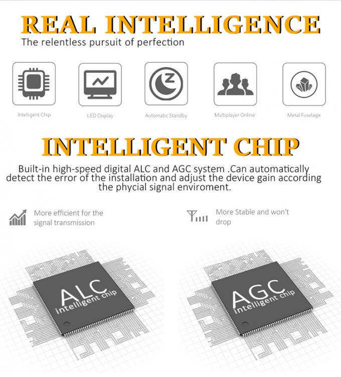 tri répétiteur de bande de 2G 3G 4G, répétiteur cellulaire du signal 850/1800/2100MHz 1