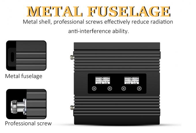 tri répétiteur de bande de 2G 3G 4G, répétiteur cellulaire du signal 850/1800/2100MHz 5