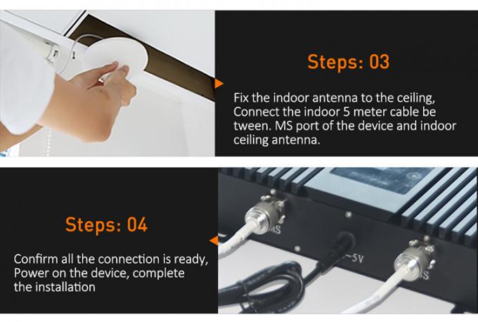 propulseur de gain du répétiteur 80dB de bande de mobile de 800MHz 900MHz 2600MHz tri 10