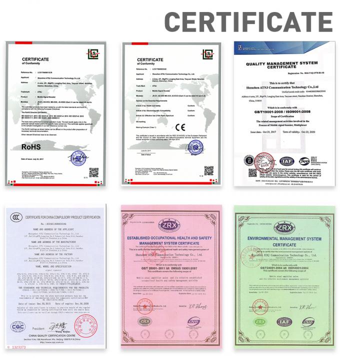 propulseur cellulaire 70dBi de signal de réseau d'amplificateurs de répétiteur de 800MHz Lte 4g 14