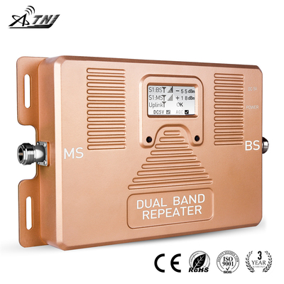 acheter amplificateur en aluminium de profil de propulseur à deux bandes de 2G 3G 4G 850MHz 2100MHz fabrication en ligne