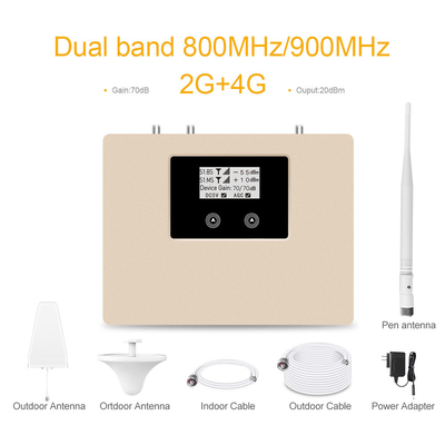 acheter 800-GSM+4G 70dB Gain Dual Band GSM Booster 4G LTE Répéteur de réseau mobile fabrication en ligne