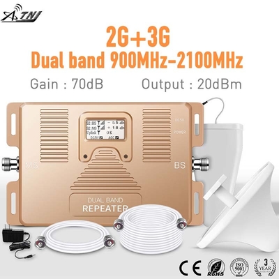 70dB amplificateur à deux bandes de téléphone portable de propulseur de signal du gain 2G 3G