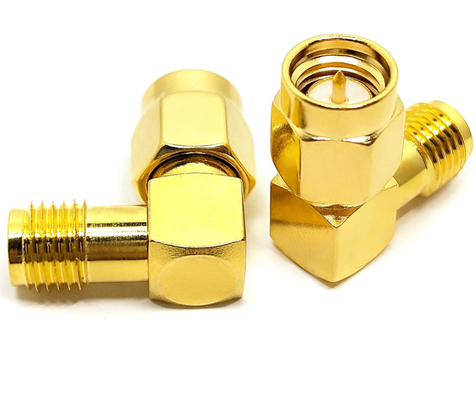 Type mâle du coude rf SMA au connecteur femelle pour le propulseur de réseau