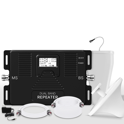 amplificateur cellulaire à deux bandes de répétiteur du propulseur 2G 4G de signal du gain 70dB