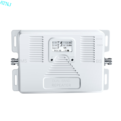 répétiteur à deux bandes 2G 3G 4G de propulseur de signal de 1800MHz 2100MHz 70dB